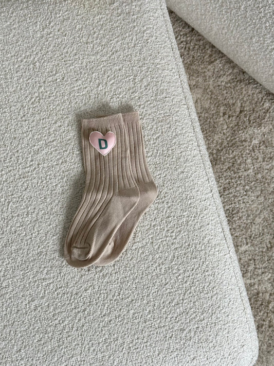 Socks with initials (color choice available)